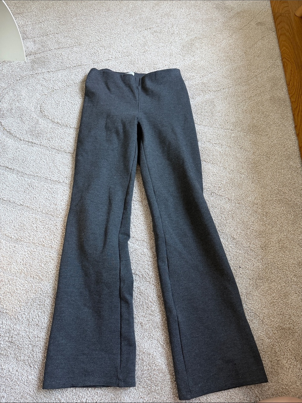 Wilfred Charcoal Straight-Leg Pants